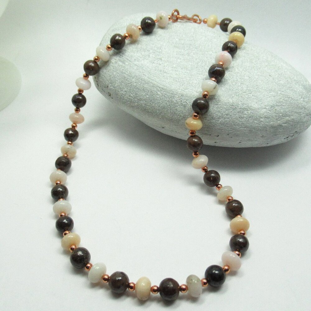 Opal and copper Necklace
